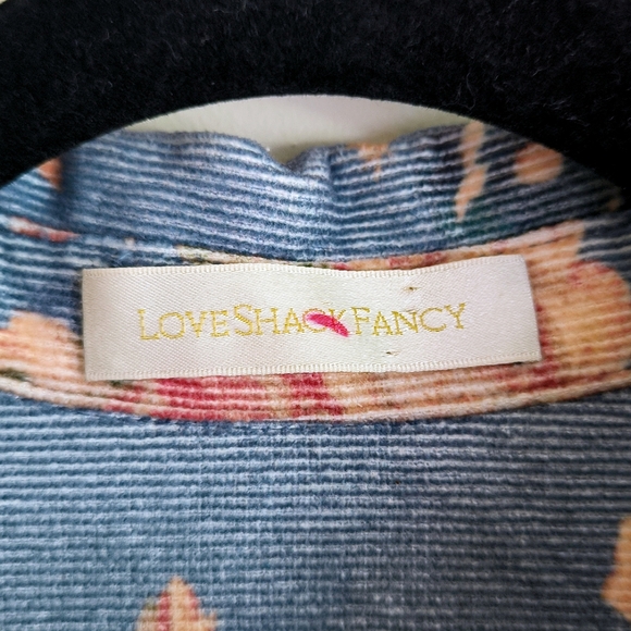 LoveShackFancy Ringley Top in Faded Denim - Picture 8 of 8
